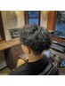 【坪田指名】メンズカット＋ツイストスパイラルパーマ＋ケアトリートメント