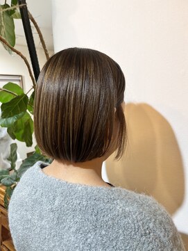 ル コワン ククー(Le coin coucou) ハイライト×ボブスタイル