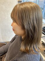 バディ 中野駅前店(BUDDY)&nbsp;ミルクティーベージュ　【中野美容室/ブリーチ/ダブルカラー】