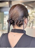 アレンジ/ヘアアレンジ/ヘアセット/セット/ねじりアレンジ