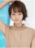 【F】似合わせ大人ショート流れる小顔前髪20代30代40代50代◎