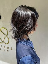 ボタンヘアー 日吉(BoTaN HAIR) レイヤーミディ/黒髪/外ハネ/髪質改善/美髪/艶髪/日吉