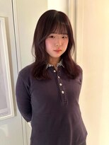 シータ(sheta)&nbsp;【表参道sheta/riria】ミディアムレイヤーラベンダーブラウン