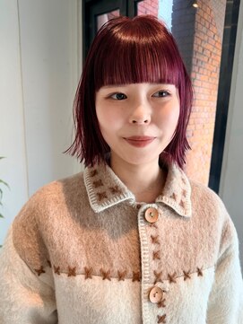 スロウ 代官山(Sraw) cherry red ・mini bob