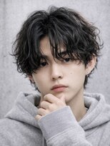 ボンド トウキョウ(BOND TOKYO) ラフシャドウパーマ センターパート/波巻き/色気/抜け感/渋谷