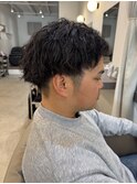 メンズツイストスパイラルパーマスタイル