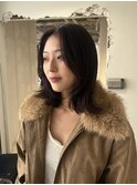 フェイスフレーミングルーツカラー天使の羽バングネオウルフボブ