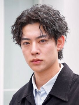フィフス 大分(fifth) 大分ツイストスパイラルパーマメンズカットラウンドマッシュ強め