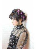 《avant》リボンを使ったガーリーアレンジ
