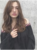 【代官山LAIDBACK】抜け感ととろみあるセミロングカール