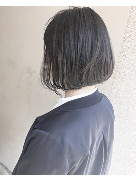 ヘアーアンドアトリエ マール(Hair&Atelier Marl) 【Marl】グレージュブラウンのシンプルなボブスタイル♪