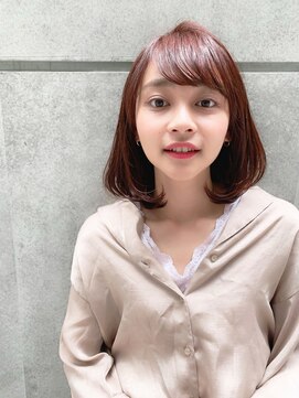 シー バイ ロンド 新宿(Sea by Lond) 大人かわいいシースルーバングブランジュ小顔ボブ