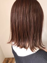 エラマ ヘアメゾン(elama hair maison)&nbsp;【elama】ピンクブラウン×切りっぱなし