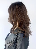 アイティー バイ アルバム 中野店(IT by ALBUM)&nbsp;ハイライト_かきあげロングマロンベージュ_ba331343