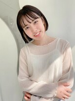 モリオ フロム ロンドン 大宮2号店(morio from London)&nbsp;【なかじま ひびき】黒髪ボブ×インナーカラー