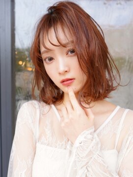 ラフィスヘアー ファン 池袋店(La fith hair fun) 【La fith】ピンクブラウン×大人ボブ