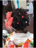 七五三アップスタイルヘアアクセMIX