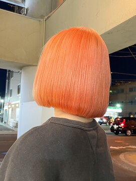 タイドヘア 茨木店(TIDE HAIR) ペールオレンジ