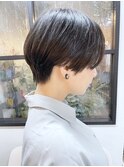 《knit銀座》大人黒髪20代30代40代ハンサムショート丸み前下がり