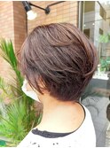 白髪ぼかしハイライトメッシュ