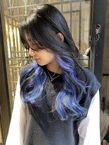 ヴォア(VOA)&nbsp;VOA☆お客様スタイル　　インナーカラー　　サファイア