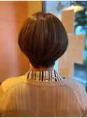 まるくかわいいショートボブ