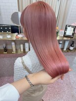 ロンド レア 天神大名店(Lond Le’a)&nbsp;ダブルカラーピンクベージュベージュカラーケアブリーチレイヤー