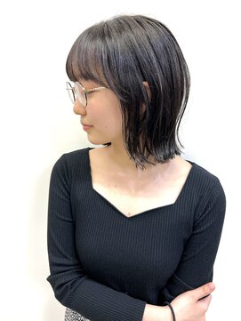 ラグナ(LAGUNA) ［LAGUNAラグナ渋谷 KA2］パツレイヤーボブ×ナチュラルブラック