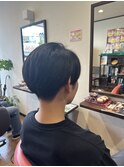 2ブロック/マッシュ男子/刈り上げ/黒髪