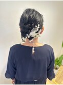 アップスタイルヘアセット