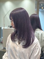 ランズ(LANDS)&nbsp;トリートメントブリーチでパープルヘアー