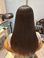 ロンドルーチェ 心斎橋(Lond luce)&nbsp;ダークアッシュ/ミディアムレイヤーカット［髪質改善/縮毛矯正］