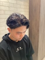 ワイズヘアラウンジキロット(Y’s hair lounge Kilotto) 男前アップバングツイストスパイラルパーマ