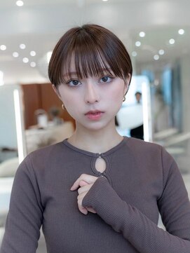 ケアリー  八千代緑が丘(Carelly) 大人かわいい前髪セシルカットココアブラウンフリンジウェーブ