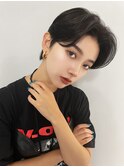 ★韓国毛流れセンターパートニュアンスパーマスーツ似合う