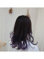 アンフィ 神奈川新町(Anphi) ハイライトとグラデーションでバイオレットカラー