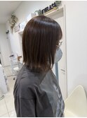 オリーブベージュ/ブリーチなし透明感カラー