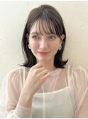 マロンブラウンナチュラル外ハネボブ