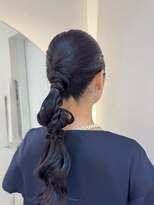 ノク 渋谷(nok)&nbsp;タイトアレンジお呼ばれヘア_暗めカラーグランマッシュ