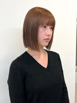 エトレ(etore)&nbsp;髪質改善カラー/透明感/ミルキーベージュ/ミディアム/ボブ