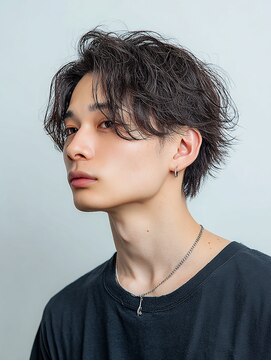 メンズプライマル(Men’s PRIMAL) MEN'S HAIR/ブルーブラック/フェザーパーマ/千葉駅