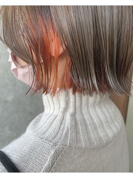 ヘアーメイク グレース ヴィヴィ(HAIR MAKE GRACE ViVi) イヤリングカラー/オレンジカラー/インナーカラー