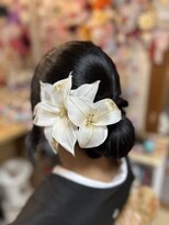きものレンタルたまちゃん&nbsp;お太鼓結び　ヘアセット
