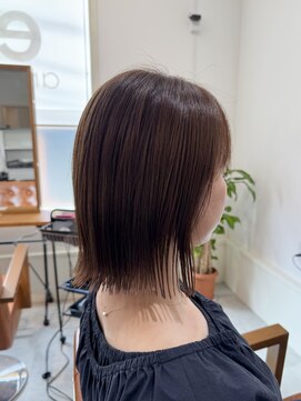 【amule hair】ツヤ髪切りっぱなしボブ