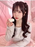 橋本菜々子ちゃん編み上げハーフツイン＊まゆ/小顔/大須 栄