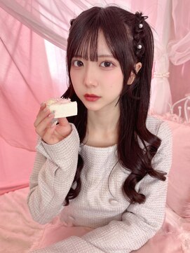 橋本菜々子ちゃん編み上げハーフツイン＊まゆ/小顔/大須 栄