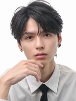 アズ ワン(AS ONE)&nbsp;韓国ヘアコンマバング韓国マッシュセンターパートフェザーパーマ