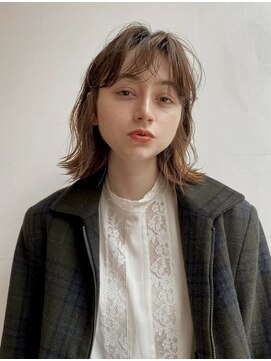 ブランク(BLANK) レイヤーボブにニュアンスパーマ