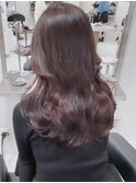 ba770_ラベンダーブラウンブリーチなし艶髪ワンホンヘアレイヤー