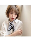 アフロート添田】ひし形ヘルシーレイヤー丸みショート束感カール